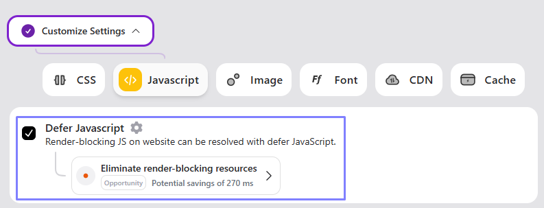 Defer JavaScript