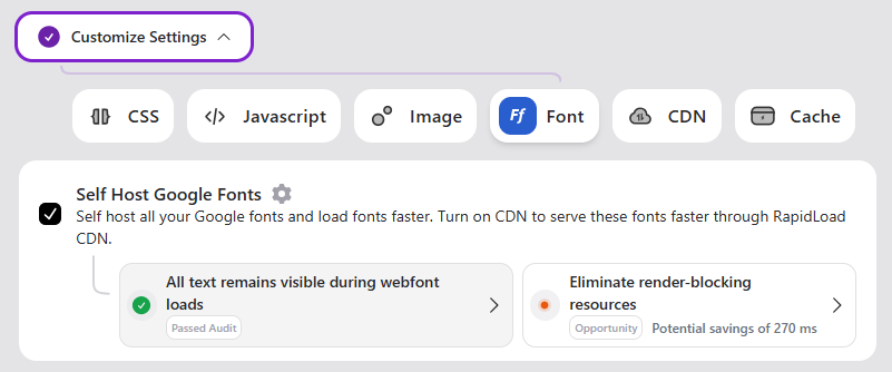 Optimize Google Fonts