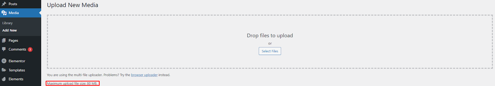 Upload Limit